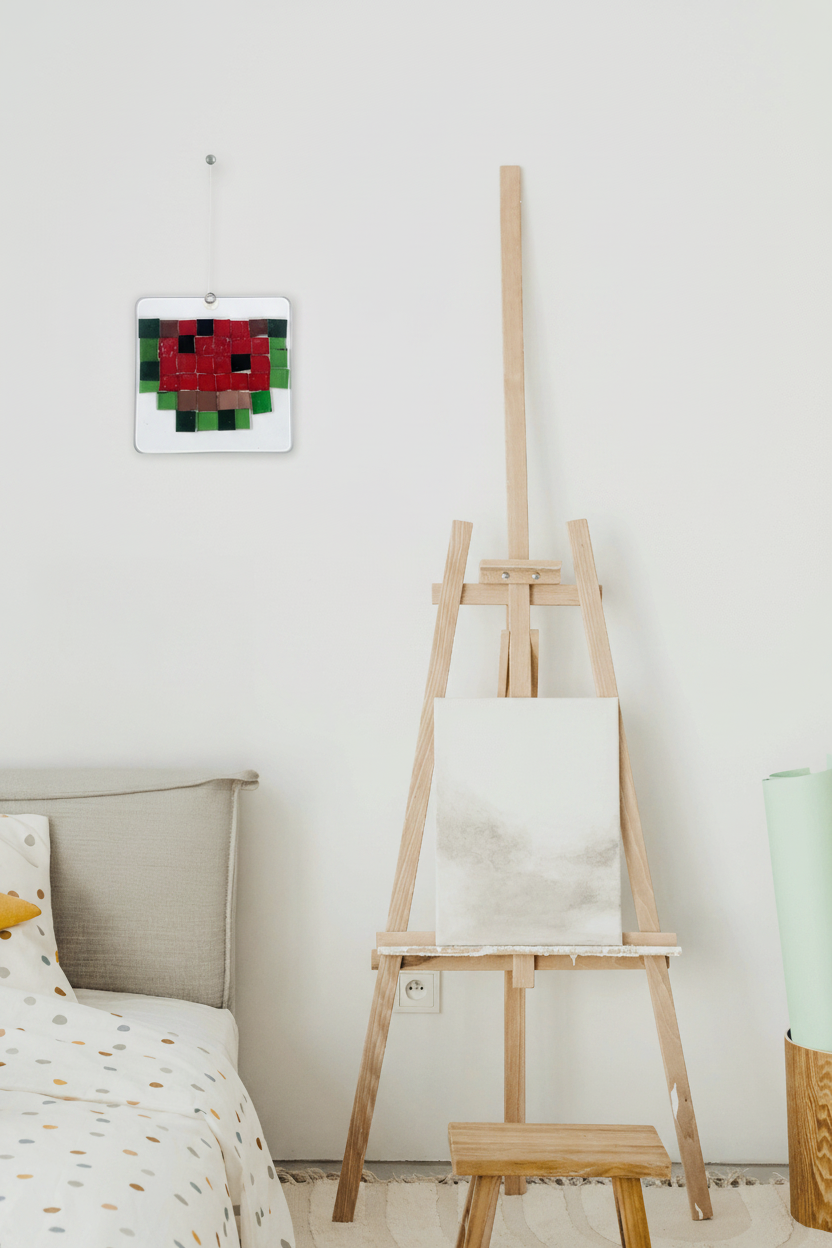 Chambre avec mosaïque melon